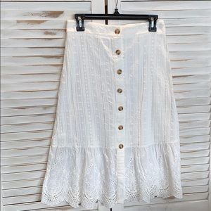 Boutique Eyelet Skirt